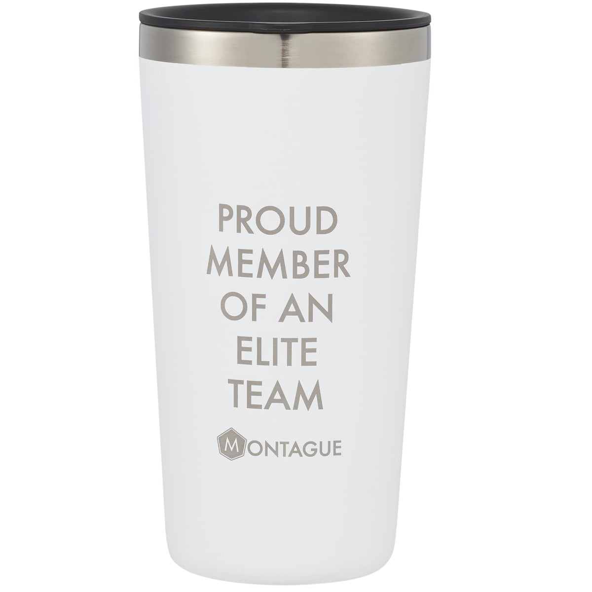 Hydro Flask All Around Tumbler with Press-In Lid, 20 oz Laser Engraving - White - Front