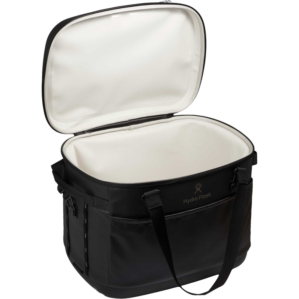 Hydro Flask Carryout Soft Cooler, 30 L Transfer - Black - Open