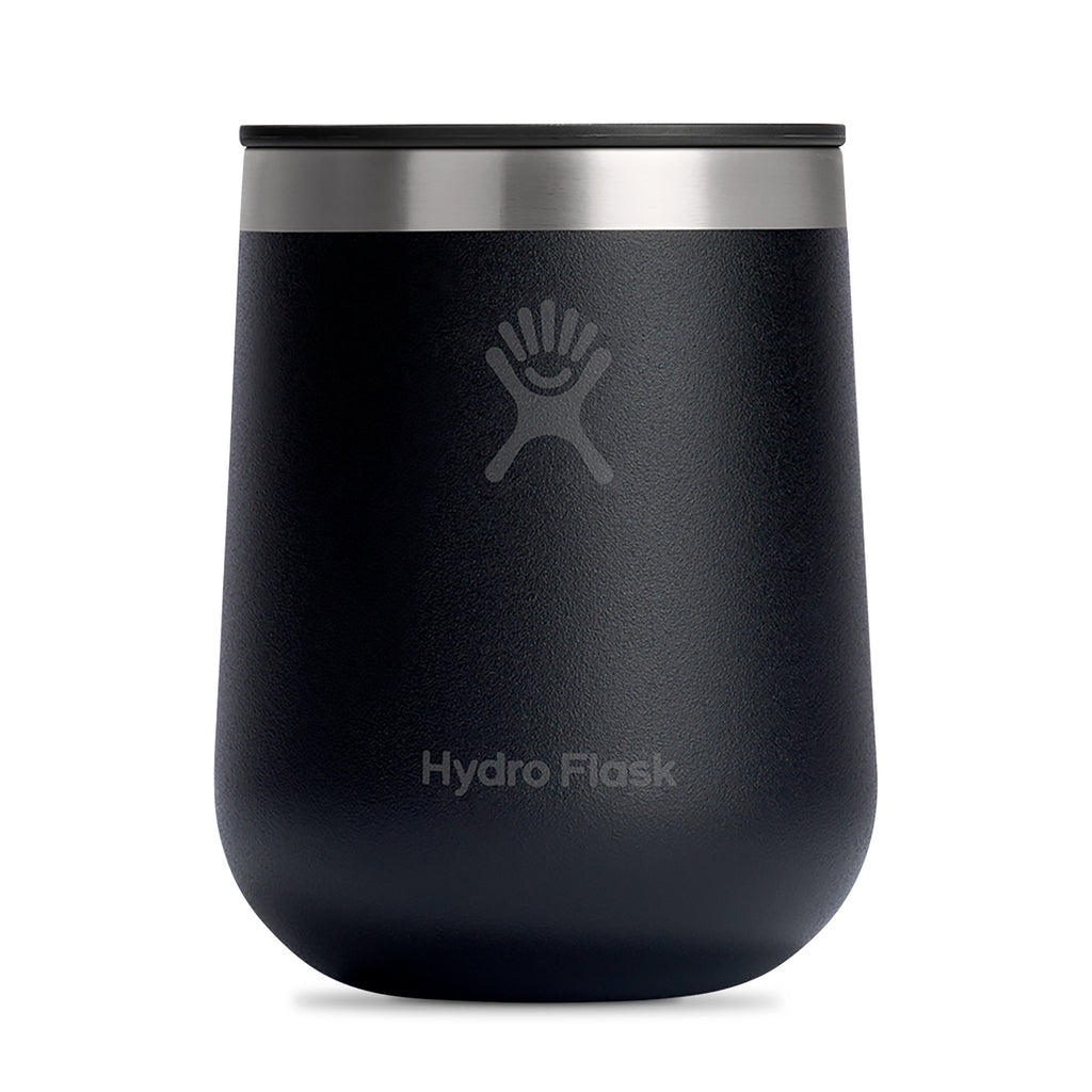 Hydro Flask Ceramic Lined Wine Tumbler, 10 oz Laser Engraving - Black - View 2