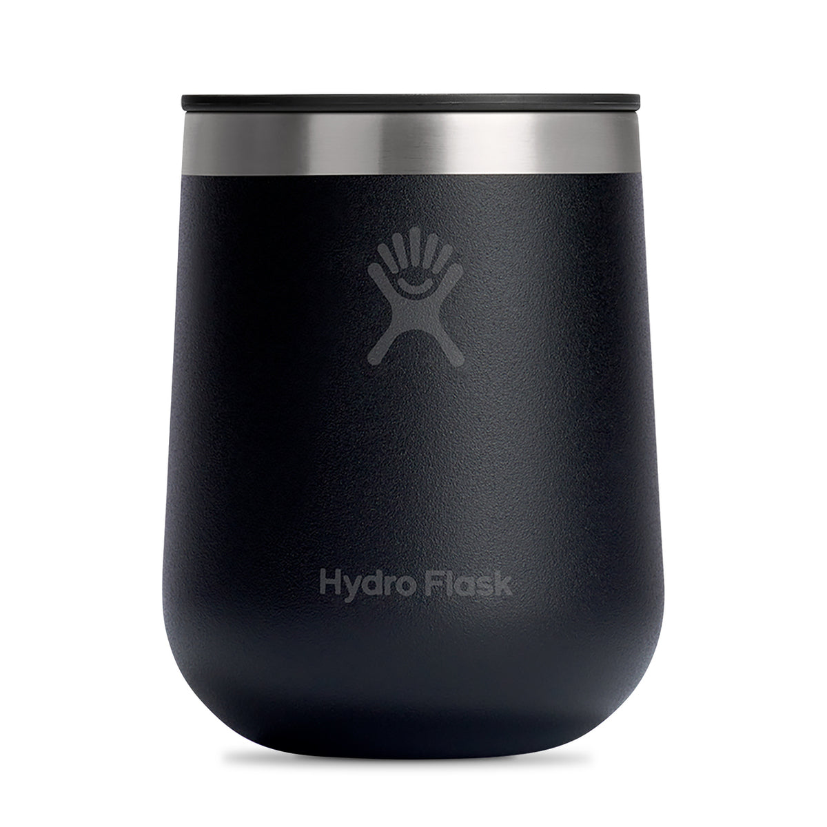 Hydro Flask Ceramic Lined Wine Tumbler, 10 oz Laser Engraving - Black - View 2