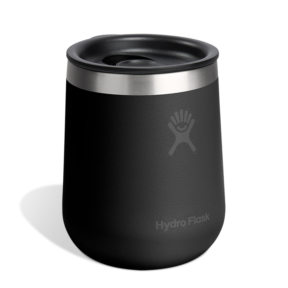 Hydro Flask Ceramic Lined Wine Tumbler, 10 oz Laser Engraving - Black - View 3