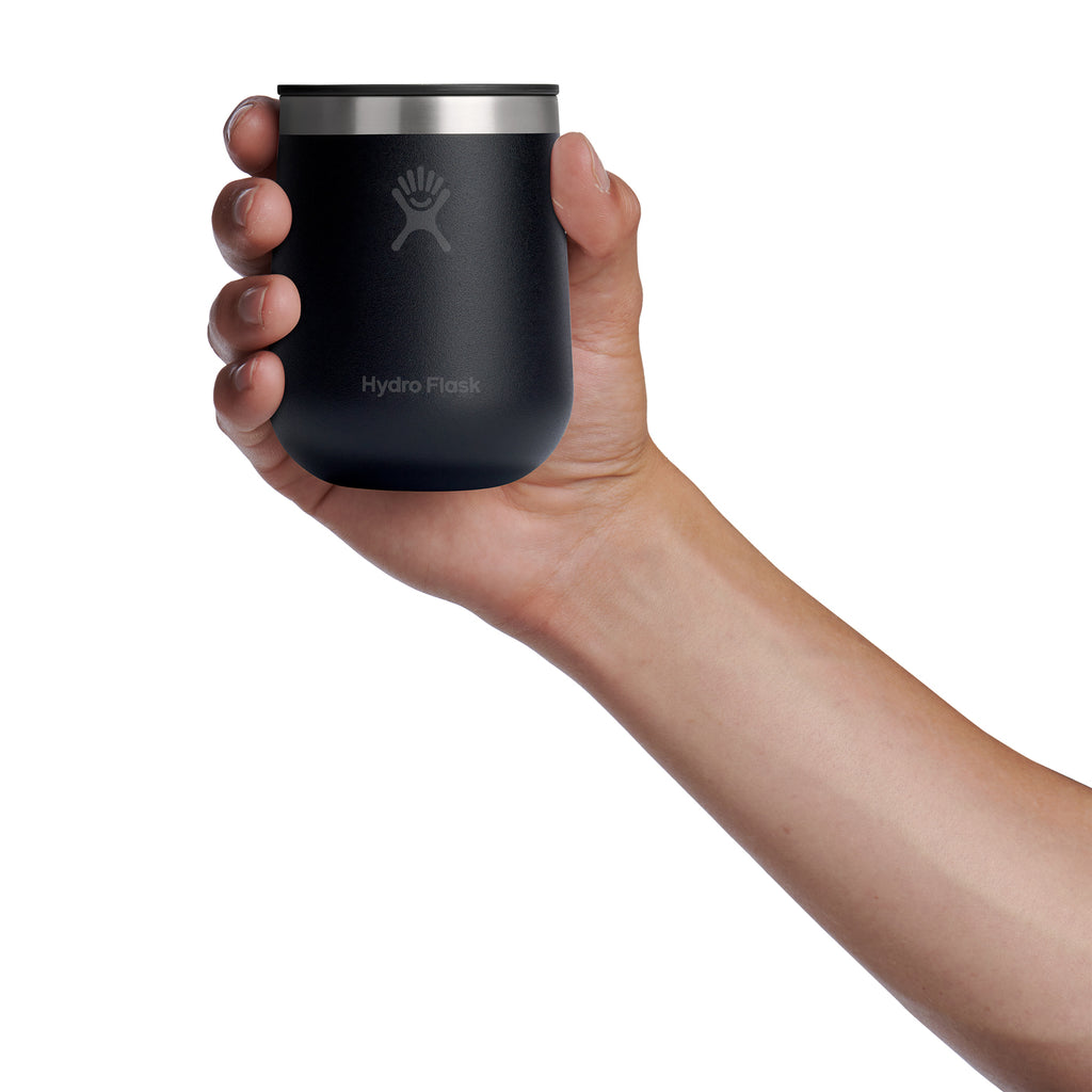 Hydro Flask Ceramic Lined Wine Tumbler, 10 oz Laser Engraving - Black - View 4