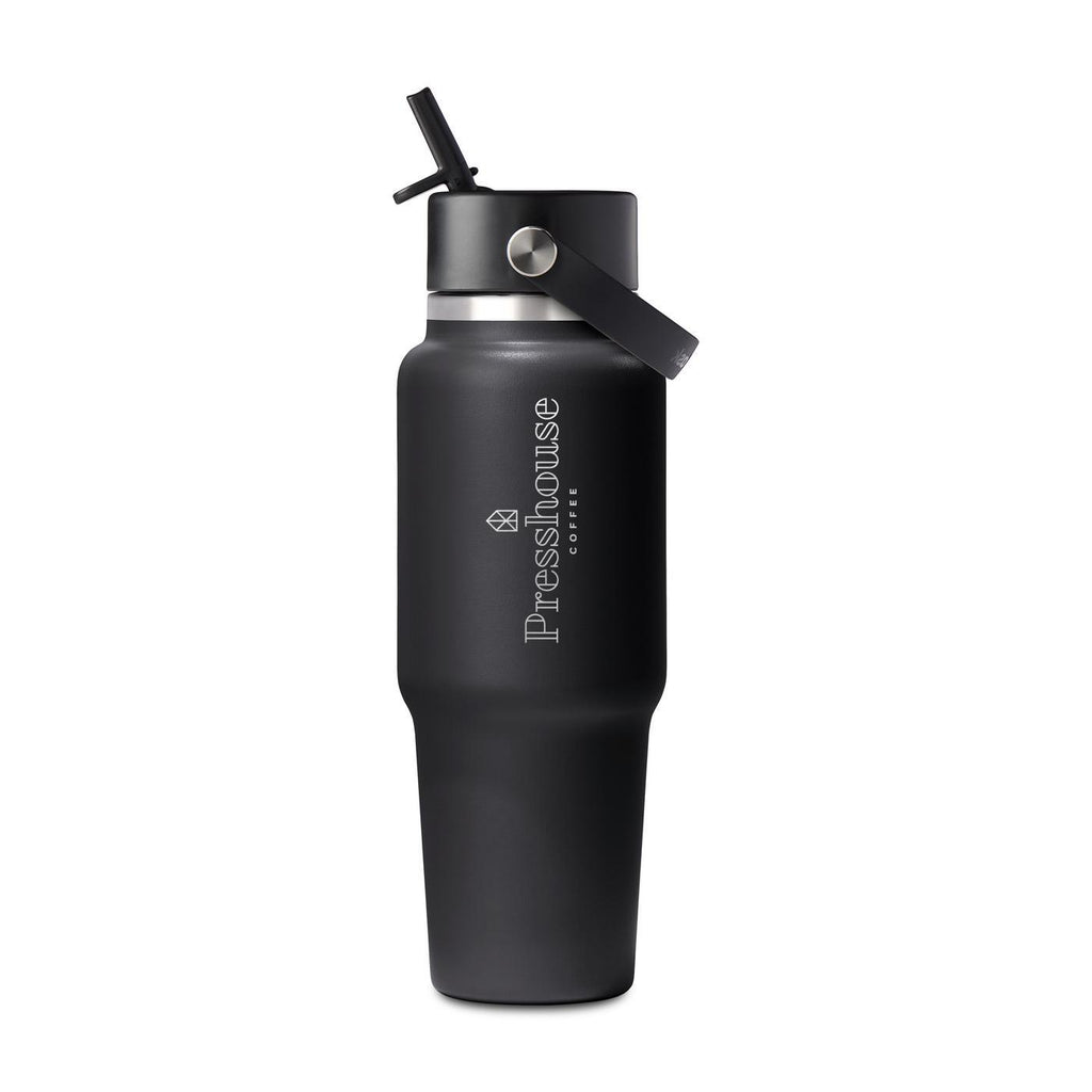Hydro Flask Cupholder Friendly Straw Bottle, 32 oz Full Color - Black - View 1