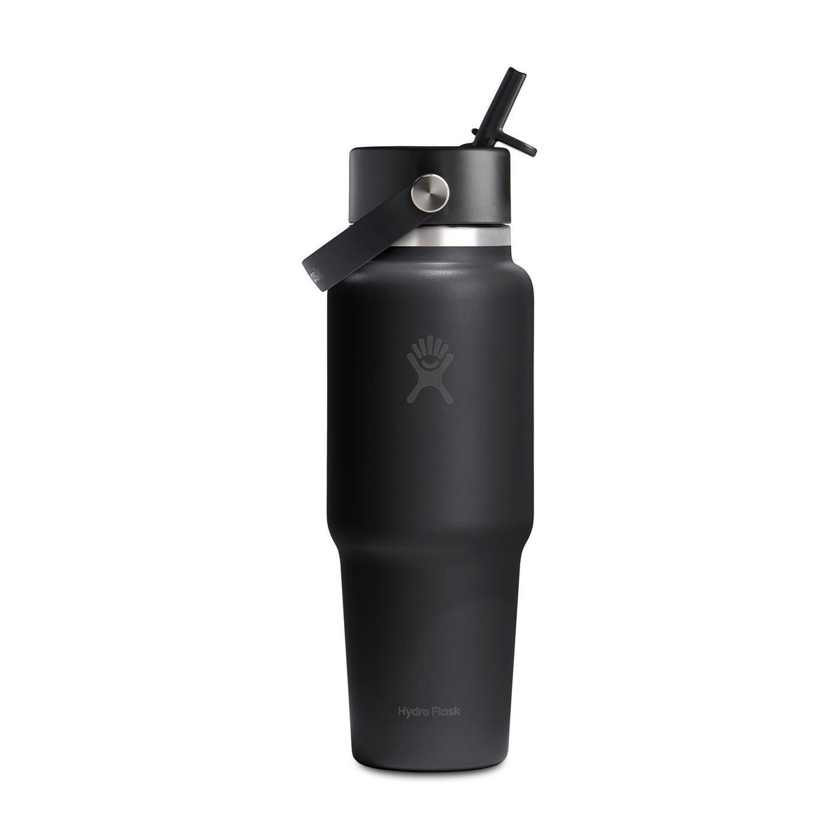 Hydro Flask Cupholder Friendly Straw Bottle, 32 oz Laser Engraving - Black - View 2