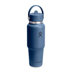 Hydro Flask Cupholder Friendly Straw Bottle, 32 oz Laser Engraving - Harbor Blue - View 3