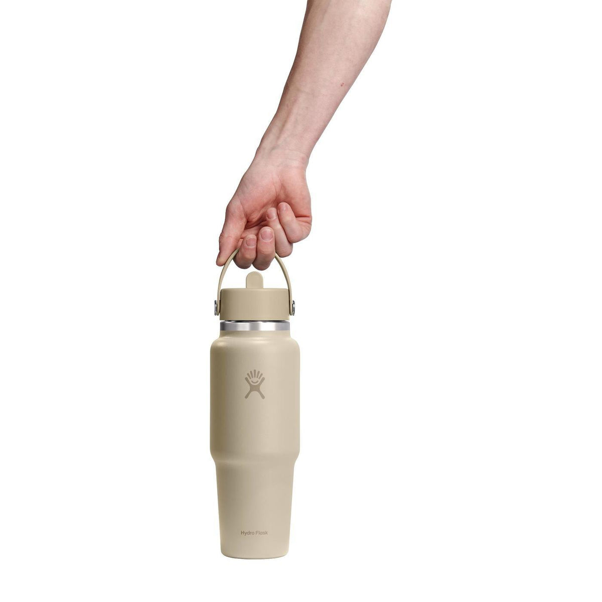 Hydro Flask Cupholder Friendly Straw Bottle, 32 oz Laser Engraving - Oat - View 4