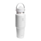 Hydro Flask Cupholder Friendly Straw Bottle, 32 oz Laser Engraving - White - View 3