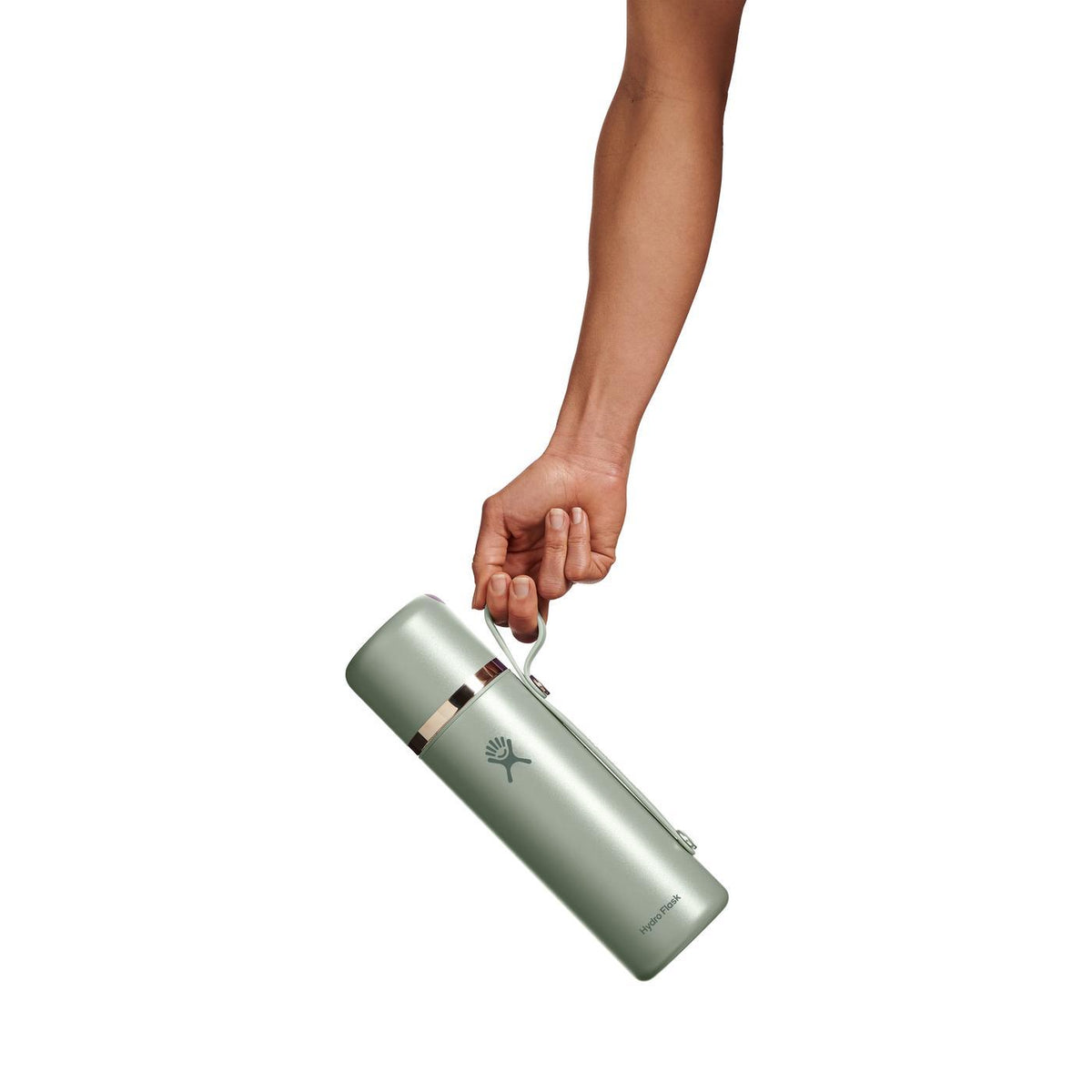 Hydro Flask Insulated Flask with Integrated Cup, 28 oz Laser Engraving - Agave - View 6