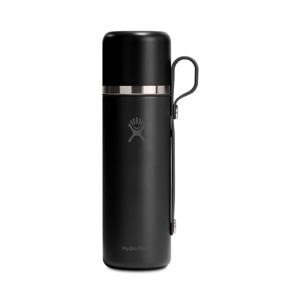 Hydro Flask Insulated Flask with Integrated Cup, 28 oz Laser Engraving - Black - View 2