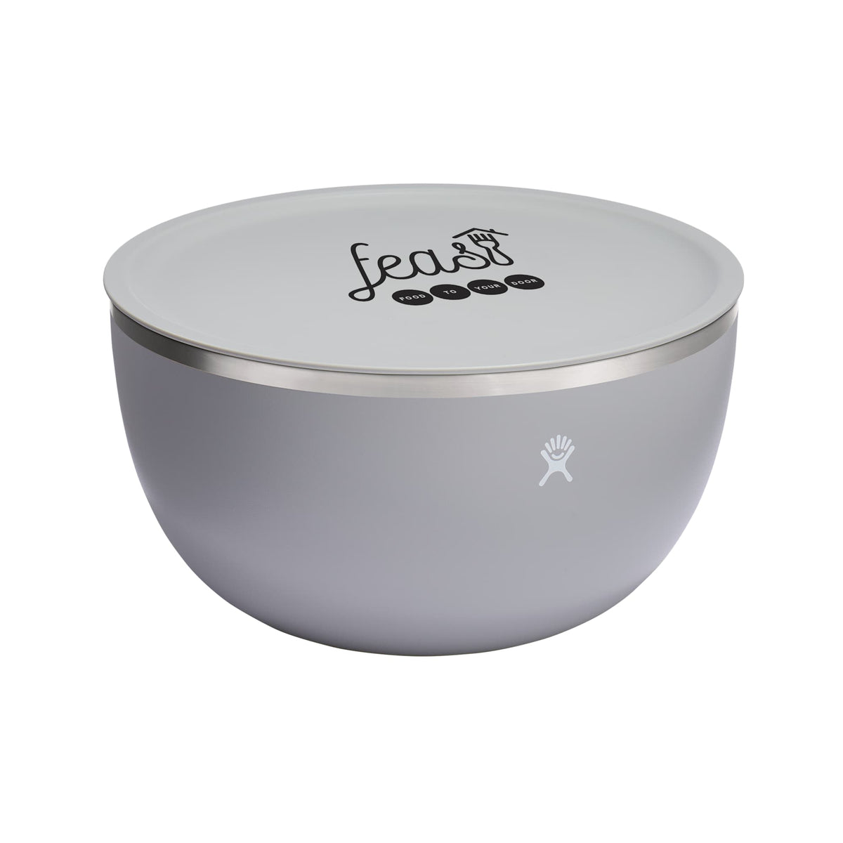 Hydro Flask Insulated Serving Bowl with Press-In Lid, 5 Quart - Birch - Right Angle