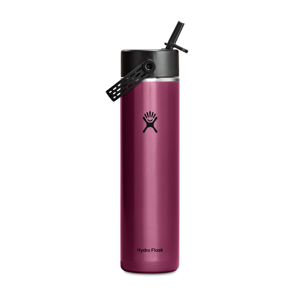 Hydro Flask Lightweight Straw Cap Bottle, 24 oz Full Color - Garnet Red - View 2