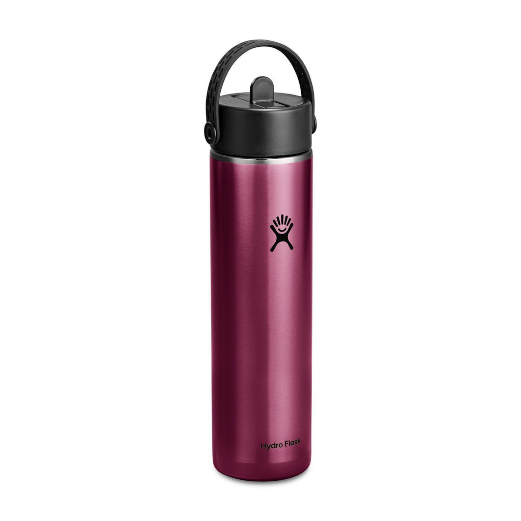 Hydro Flask Lightweight Straw Cap Bottle, 24 oz Full Color - Garnet Red - View 3