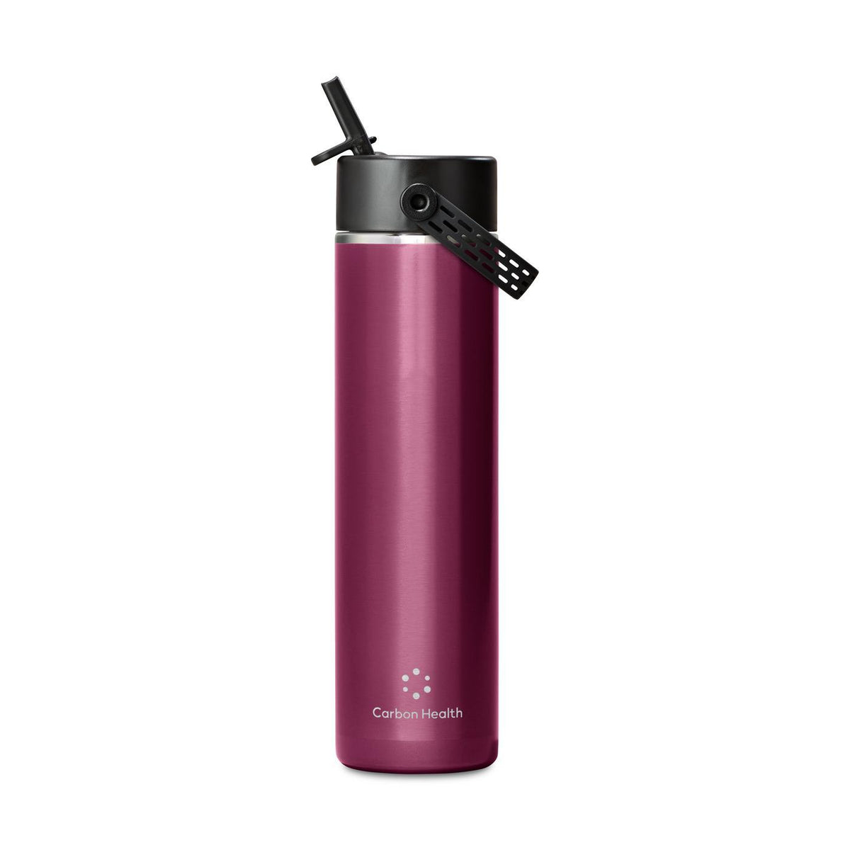 Hydro Flask Lightweight Straw Cap Bottle, 24 oz Laser Engraving - Garnet Red - View 1