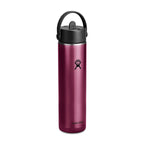 Hydro Flask Lightweight Straw Cap Bottle, 24 oz Laser Engraving - Garnet Red - View 3
