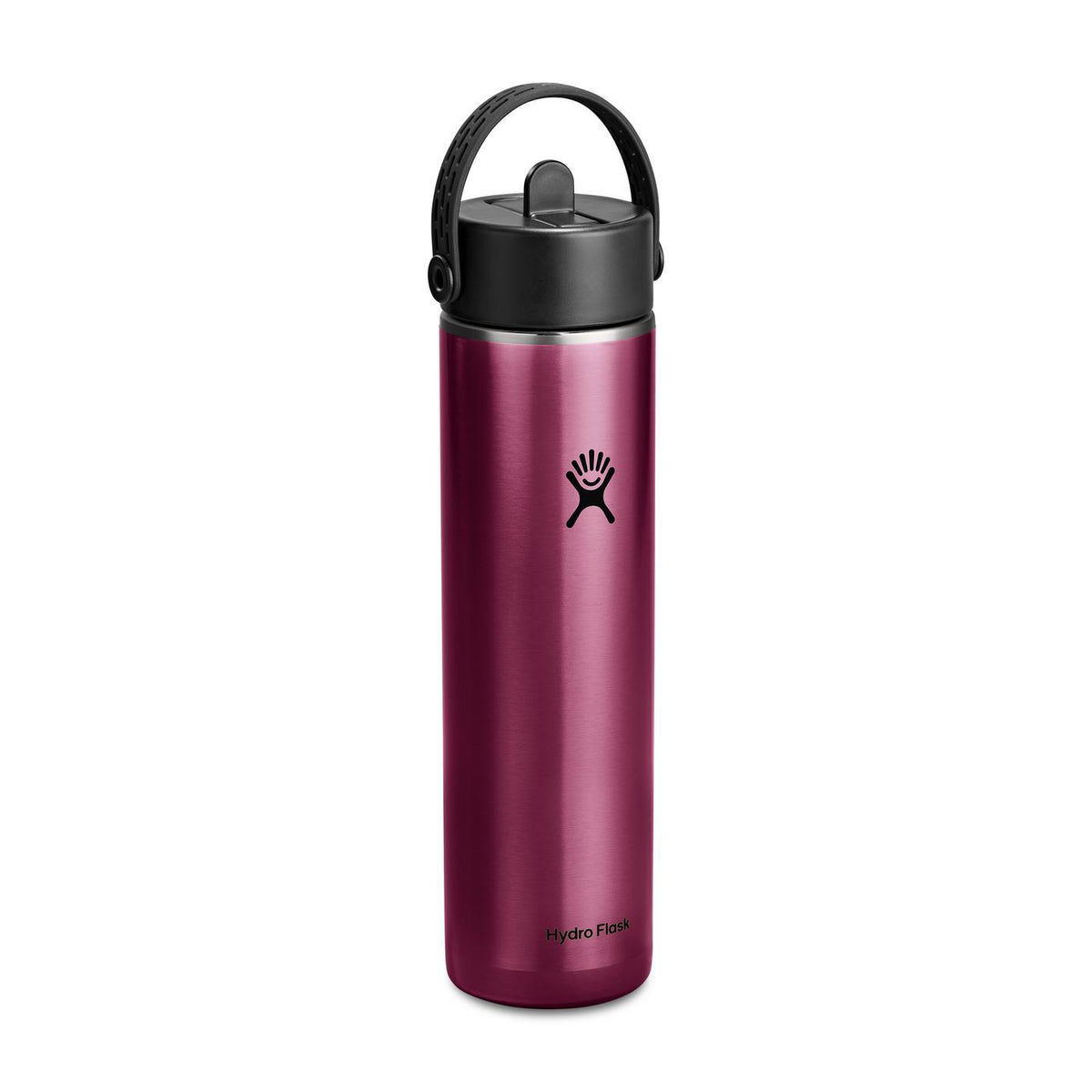 Hydro Flask Lightweight Straw Cap Bottle, 24 oz Laser Engraving - Garnet Red - View 3