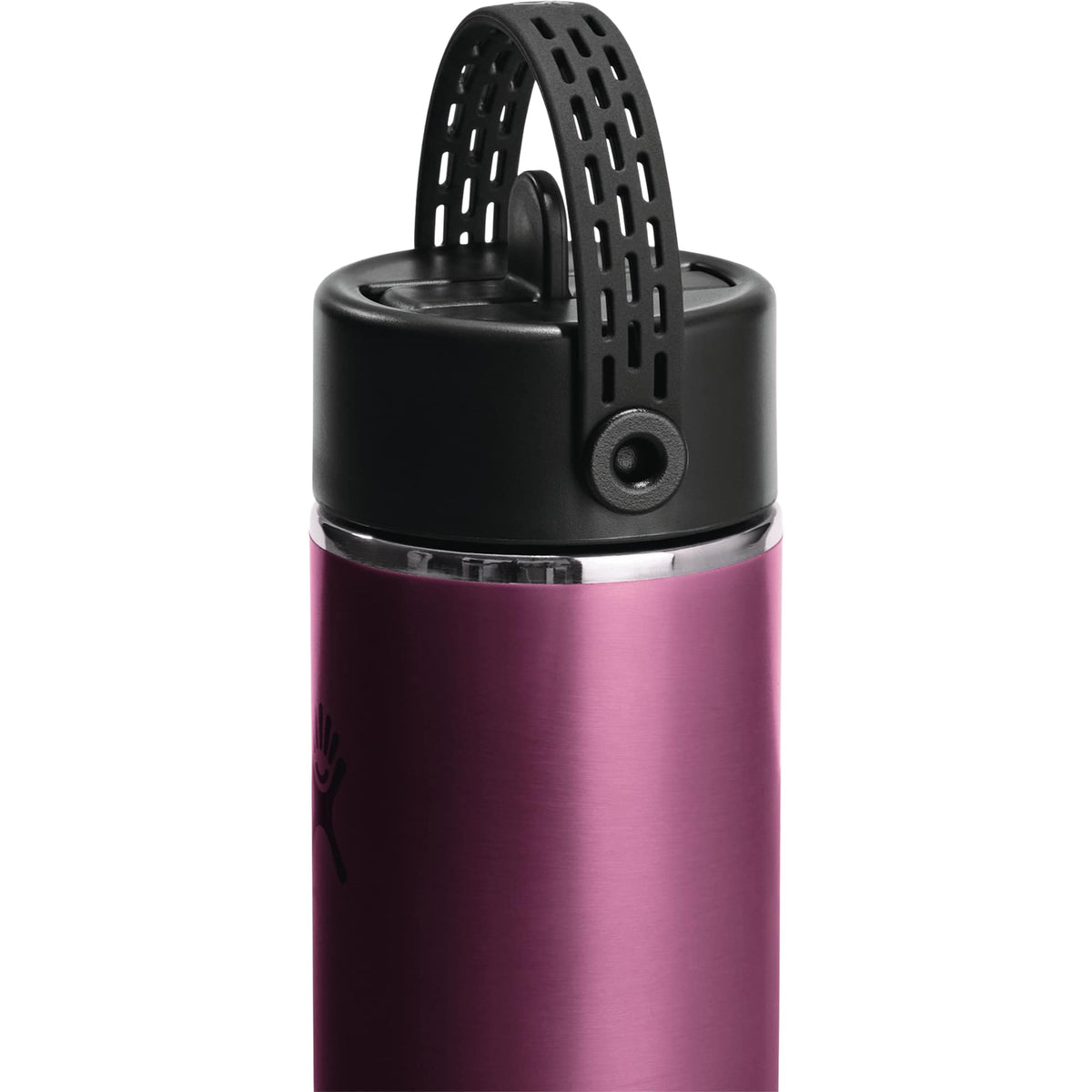 Hydro Flask Lightweight Wide Mouth Bottle with Flex Straw, 24 oz Full Color - Garnet Red - Top