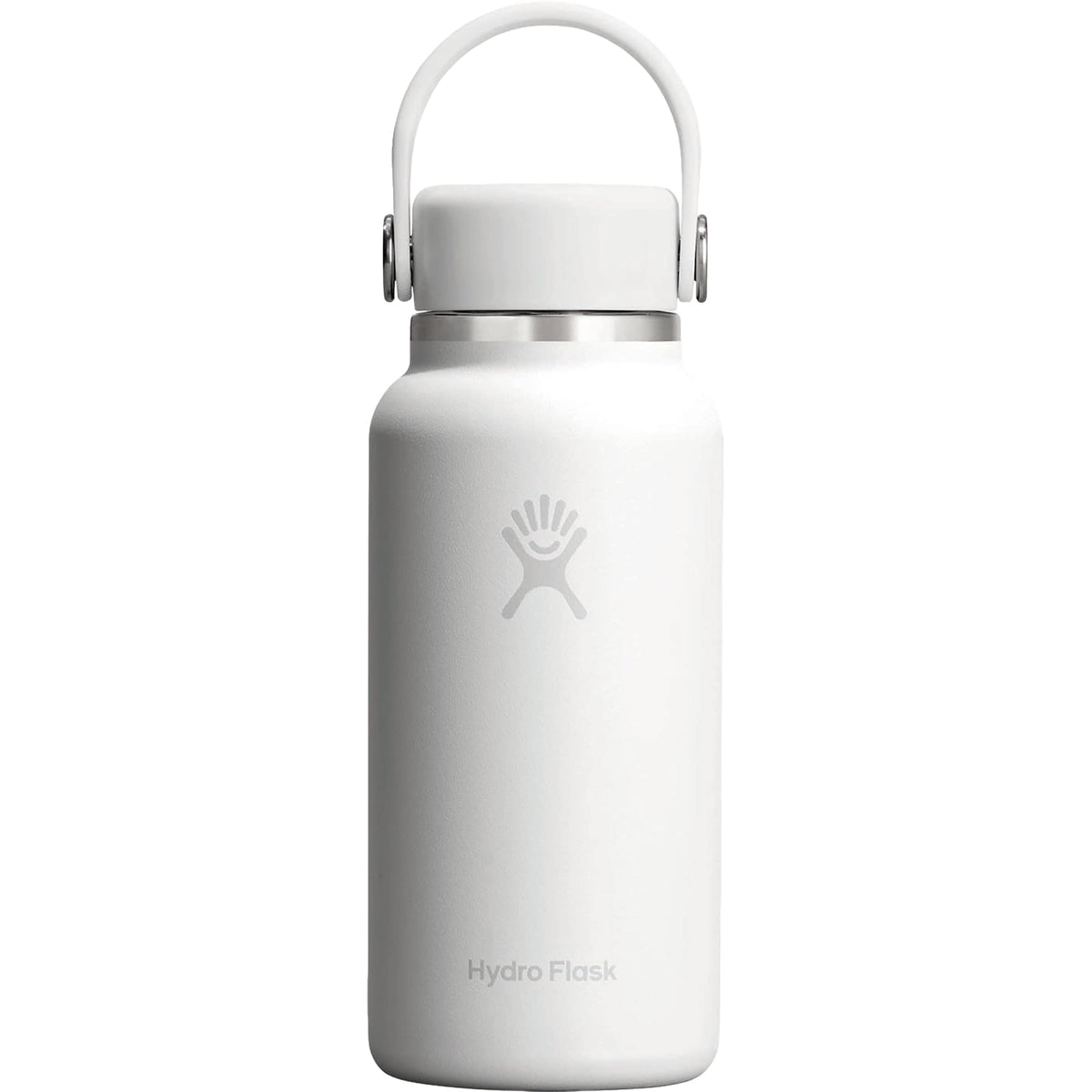 Hydro Flask Micro Hydro Mini Bottle with FlexClip, 10 oz Laser Engraving - White - Photo