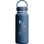 Hydro Flask Micro Hydro Mini Bottle with FlexClip, 13.5 oz Full Color - Harbor Blue - Front