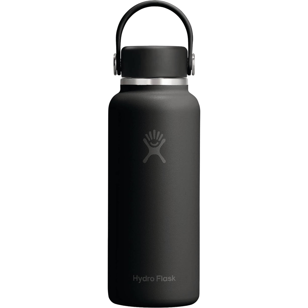 Hydro Flask Micro Hydro Mini Bottle with FlexClip, 13.5 oz Laser Engraving - Black - Photo
