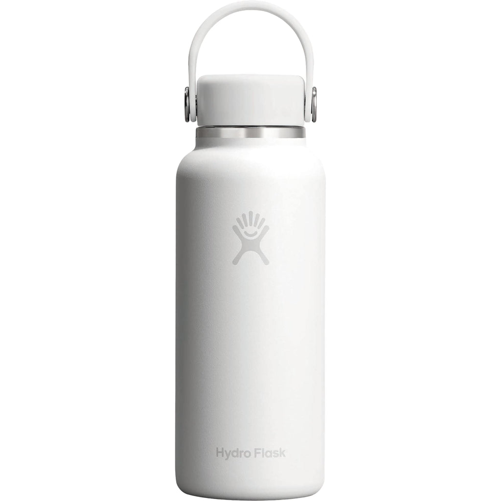 Hydro Flask Micro Hydro Mini Bottle with FlexClip, 13.5 oz Laser Engraving - White - Photo