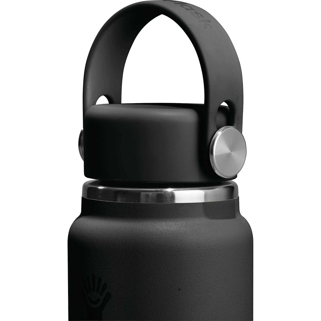 Hydro Flask Micro Hydro Mini Bottle with FlexClip, 6.7 oz Laser Engraving - Black - Detail 3