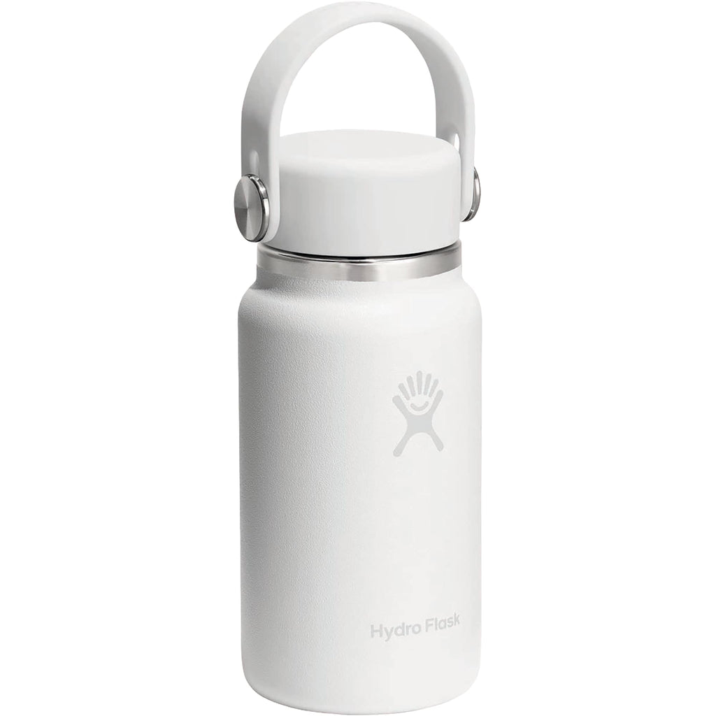 Hydro Flask Micro Hydro Mini Bottle with FlexClip, 6.7 oz Laser Engraving - White - Photo 4