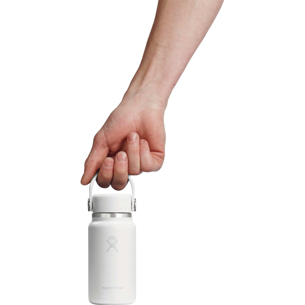 Hydro Flask Micro Hydro Mini Bottle with FlexClip, 6.7 oz Laser Engraving - White - Photo 5