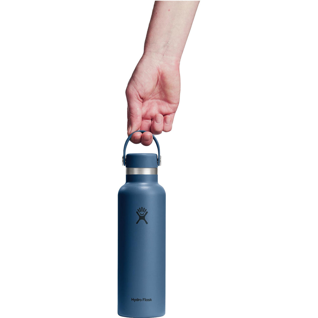 Hydro Flask Standard Mouth Bottle with Flex Cap, 21 oz Full Color - Harbor Blue - Photo 4