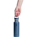 Hydro Flask Standard Mouth Bottle with Flex Cap, 21 oz Full Color - Harbor Blue - Photo 4