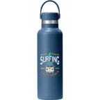 Hydro Flask Standard Mouth Bottle with Flex Cap, 21 oz Full Color - Harbor Blue - Photo