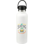 Hydro Flask Standard Mouth Bottle with Flex Cap, 21 oz Full Color - White - Front 2