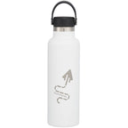 Hydro Flask Standard Mouth Bottle with Flex Cap, 21 oz Full Color - White - Front