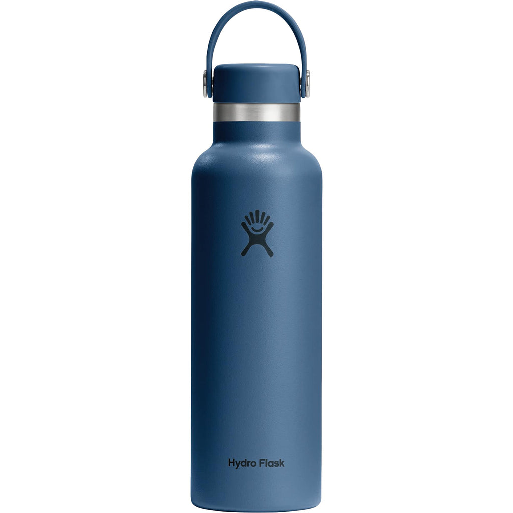 Hydro Flask Standard Mouth Bottle with Flex Cap, 21 oz Laser Engraving - Harbor Blue - Photo 2