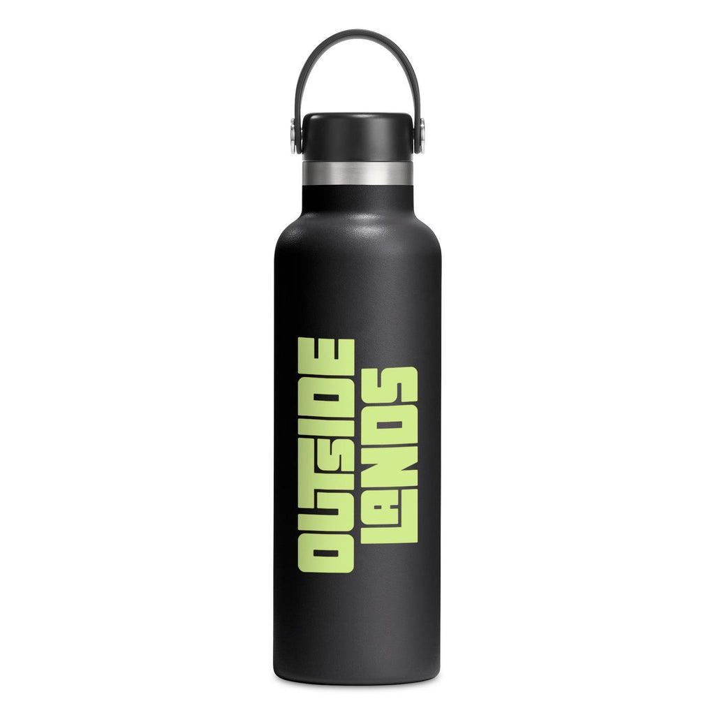 Hydro Flask Standard Mouth Insulated Bottle, 21 oz Full Color - Black - View 1