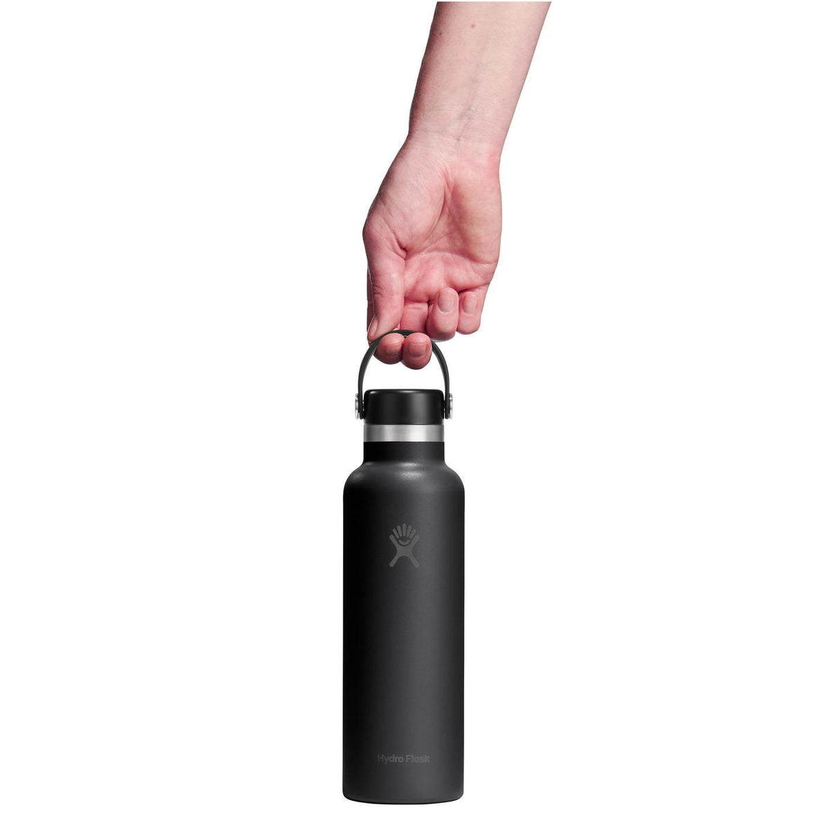 Hydro Flask Standard Mouth Insulated Bottle, 21 oz Full Color - Black - View 4