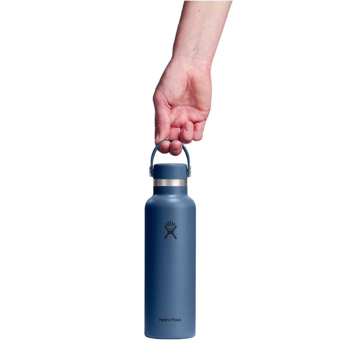 Hydro Flask Standard Mouth Insulated Bottle, 21 oz Full Color - Harbor Blue - View 4