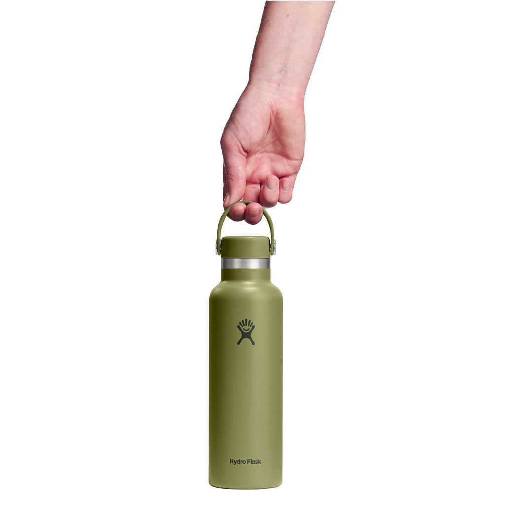 Hydro Flask Standard Mouth Insulated Bottle, 21 oz Full Color - Palmer Green - View 4