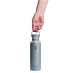 Hydro Flask Standard Mouth Insulated Bottle, 21 oz Full Color - Shale Gray - View 4