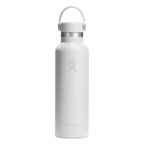 Hydro Flask Standard Mouth Insulated Bottle, 21 oz Full Color - White - View 2