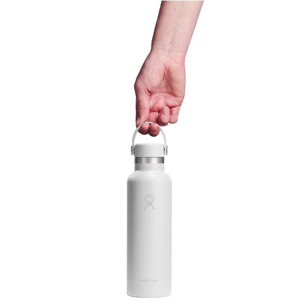 Hydro Flask Standard Mouth Insulated Bottle, 21 oz Full Color - White - View 4