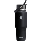 Hydro Flask Travel Bottle with Flex Straw Cap, 32 oz - Black - Back