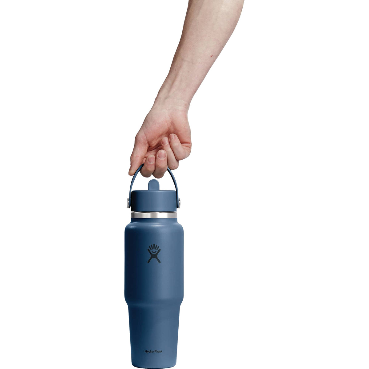 Hydro Flask Travel Bottle with Flex Straw Cap, 32 oz Full Color - Harbor Blue - Photo 3