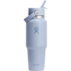 Hydro Flask Travel Bottle with Flex Straw Cap, 32 oz Full Color - Surf - Back