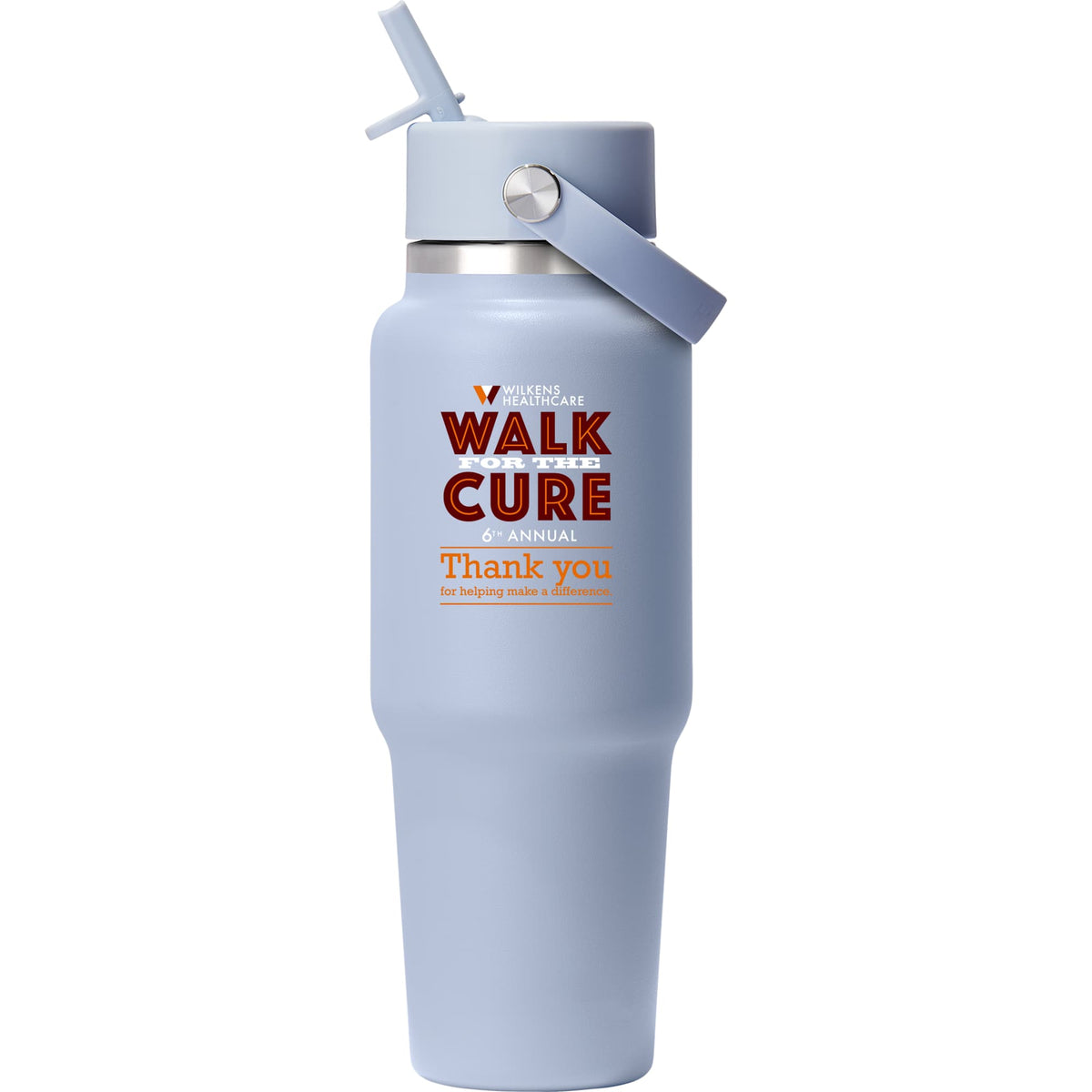 Hydro Flask Travel Bottle with Flex Straw Cap, 32 oz Full Color - Surf - Front