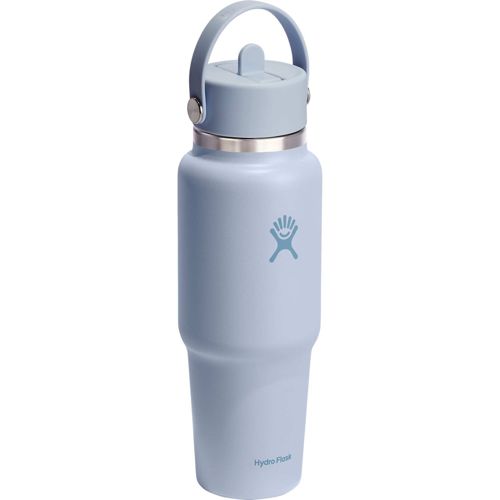 Hydro Flask Travel Bottle with Flex Straw Cap, 32 oz Full Color - Surf - Right Angle