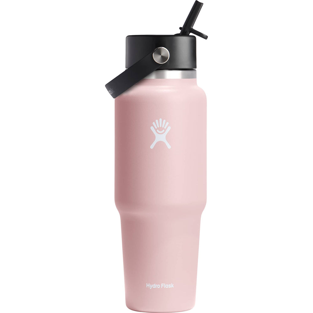 Hydro Flask Travel Bottle with Flex Straw Cap, 32 oz Full Color - Trillium - Back