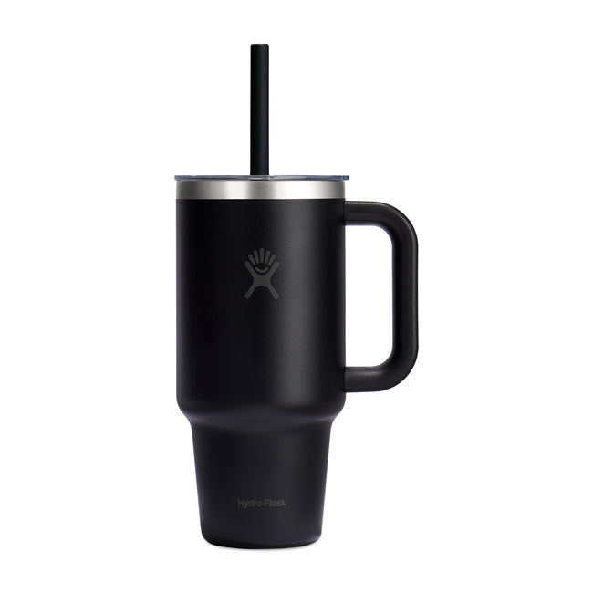 Hydro Flask Travel Tumbler with Handle and Straw, 32 oz Laser Engraving