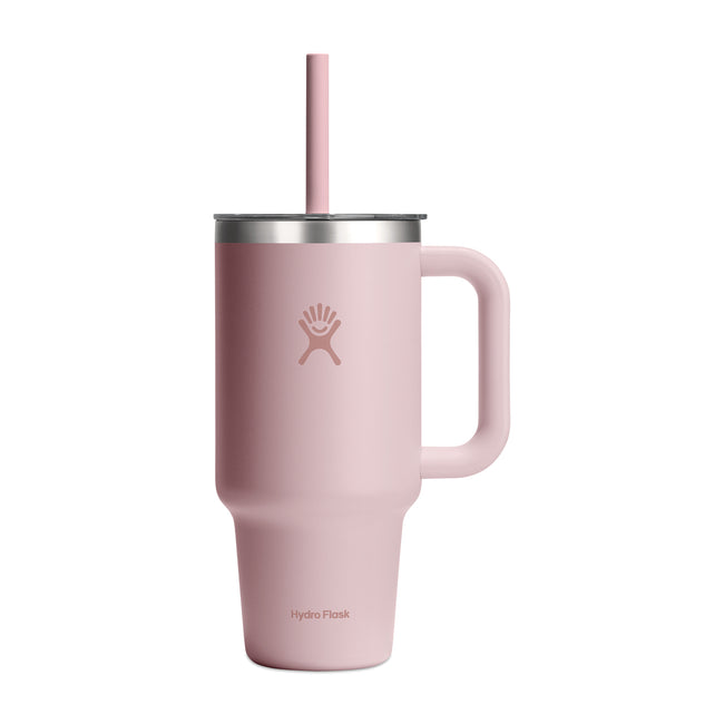 Hydro Flask Travel Tumbler with Handle and Straw, 32 oz Laser Engraving