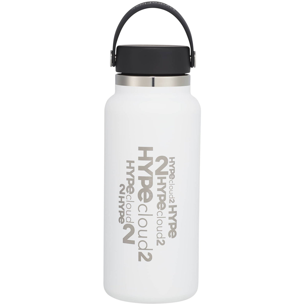Hydro Flask Wide Mouth Bottle with Flex Cap, 32 oz Full Color - White - Front