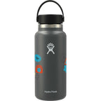 Hydro Flask Wide Mouth Bottle with Flex Cap, 32 oz Laser Engraving - Stone - Back